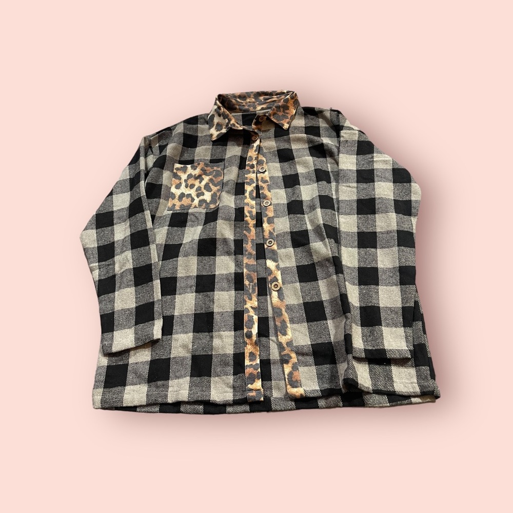 Flannel With Cheetah Print